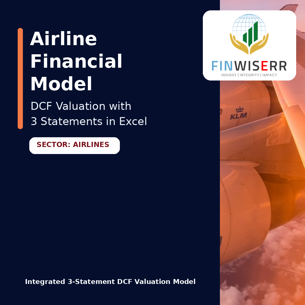 Airline Financial Model – DCF Valuation with 3 Statements in Excel
