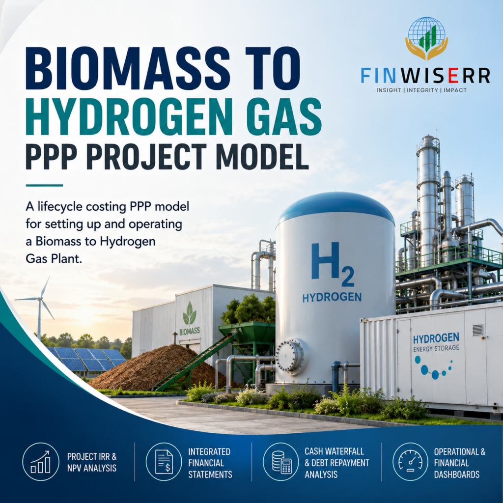 Biomass to hydrogen financial model in Excel