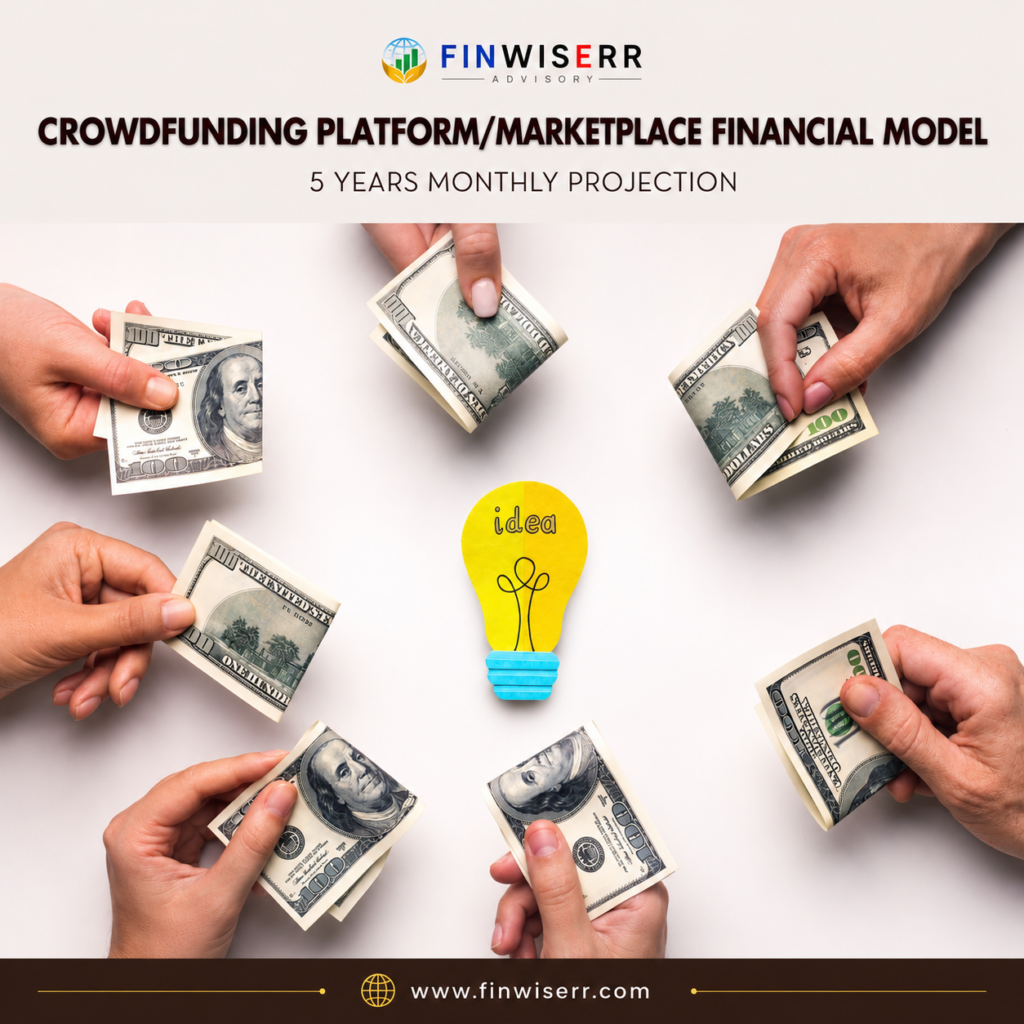Crowdfunding platform financial model in Excel