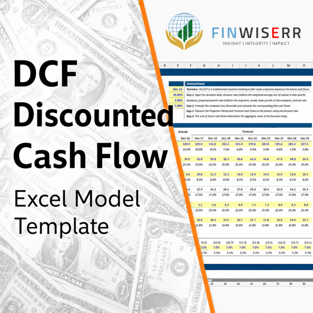 Single Sheet DCF Template in Excel