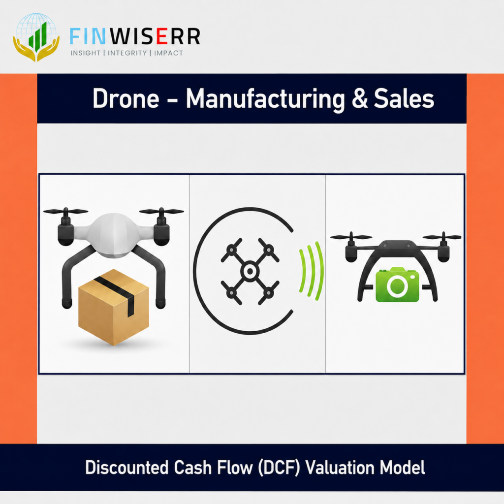 Drone Manufacturing Financial Model – DCF Valuation in Excel