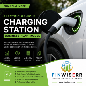 EV charging station financial model in Excel