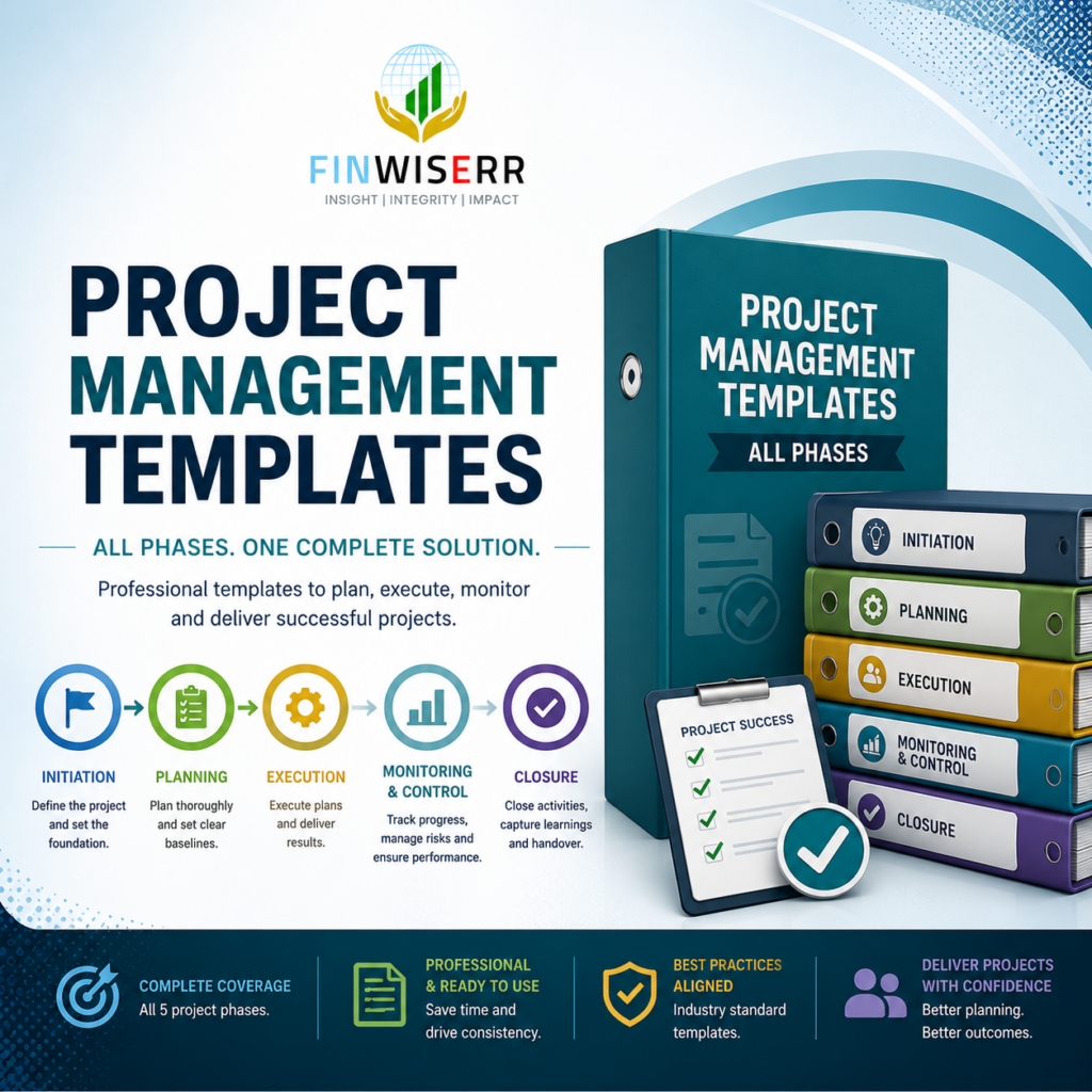 Project management templates all phases in Word