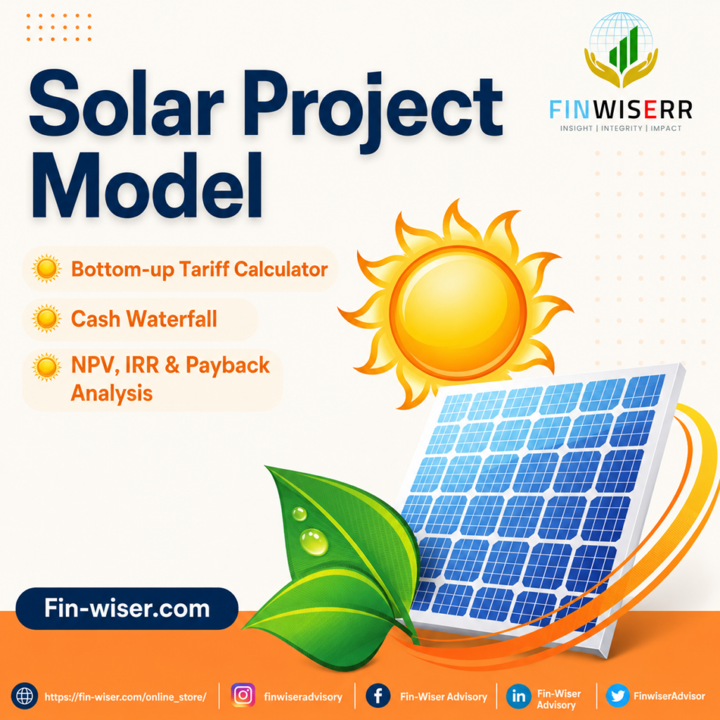 Solar tariff calculator model in Excel