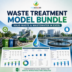 Waste treatment financial model bundle in Excel