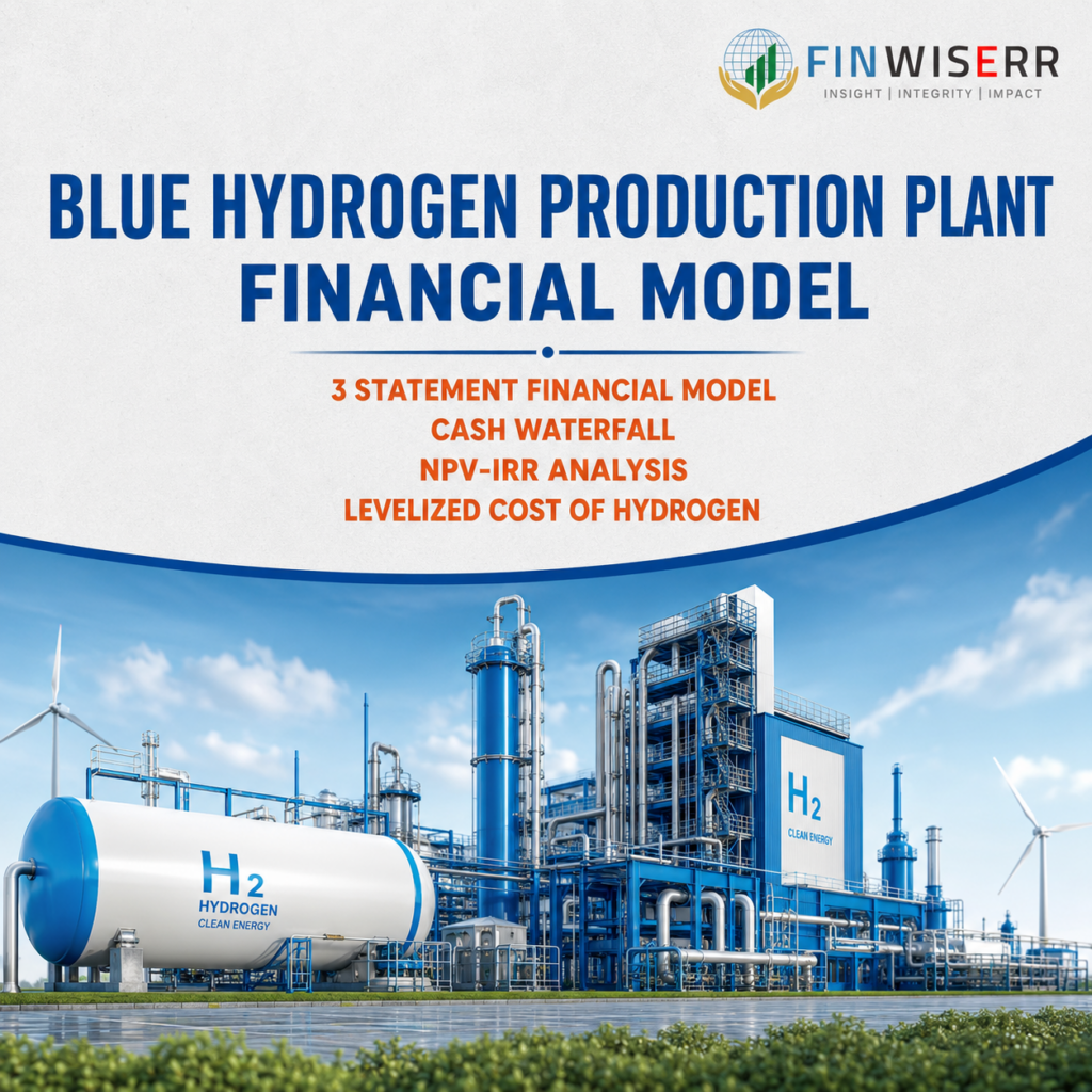 Blue hydrogen financial model in Excel