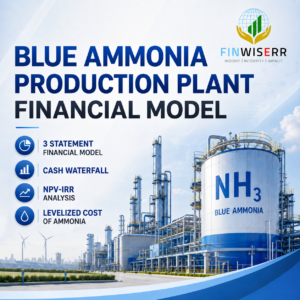 Blue ammonia financial model in Excel