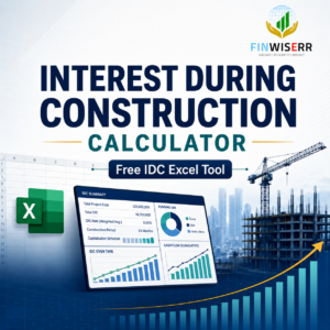Interest during construction calculator in Excel