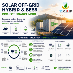 Solar BESS financial model in Excel