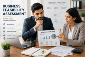 Business feasibility assessment evaluating market, operations and financial viability