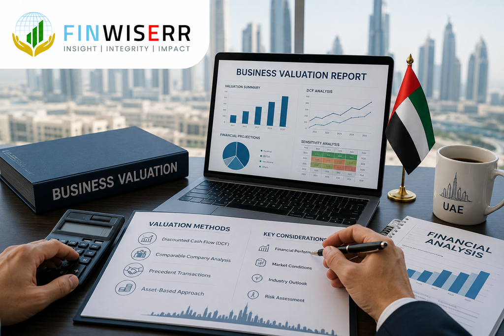 Business valuation services UAE guide explaining how banks and investors assess valuation reports.

