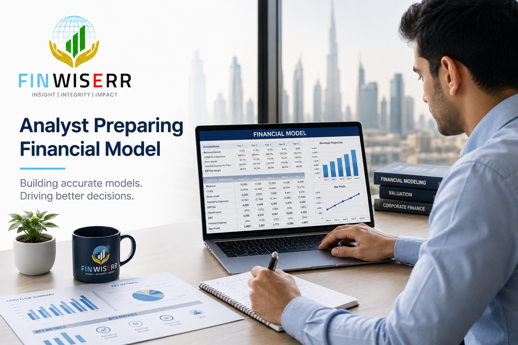 Financial model audit UAE infographic showing 12 errors that can undermine a deal or loan.