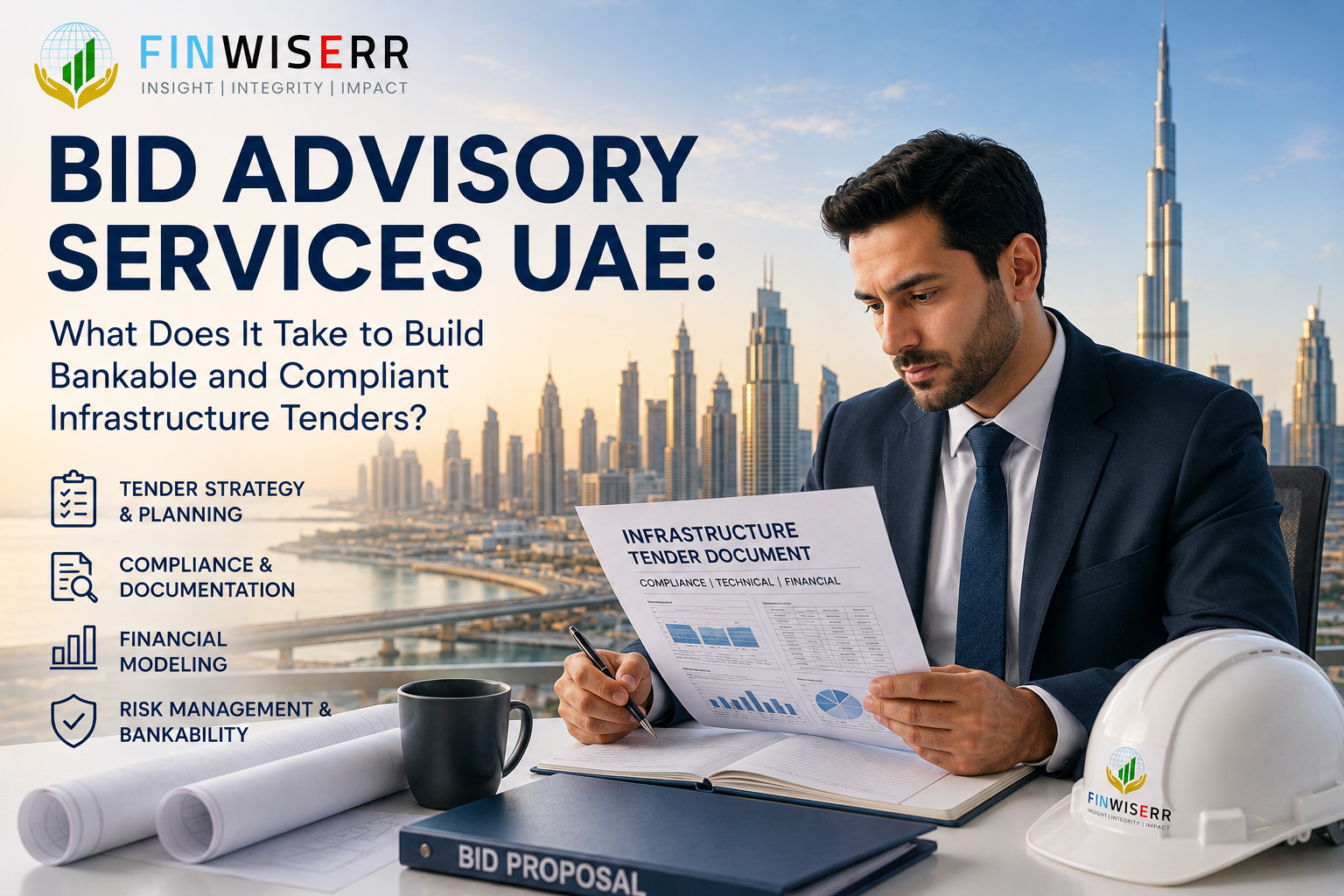 Finwiserr bid advisory services UAE guide for compliant and bankable infrastructure tenders.